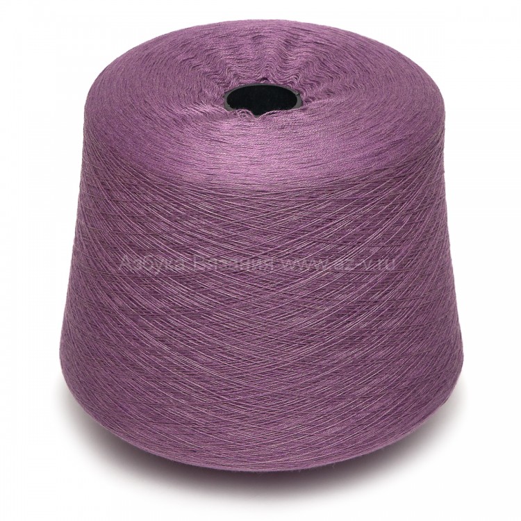 Пряжа в бобине Zafer tekstil, М-9 фиолетовый меланж, 50% Хлопок/50% Акрил , Ne 20/2, Турция