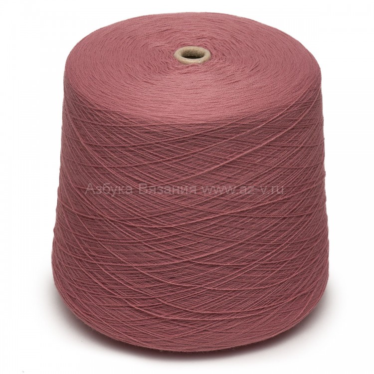 Пряжа в бобине, Zafer textile, пыльная роза (холодный подтон) 4591, 100% Акрил