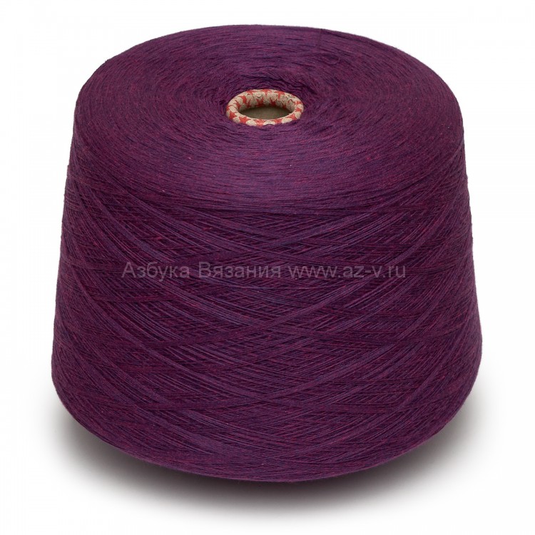 Пряжа в бобине Zafer tekstil, М-15 пурпурный, 50% Хлопок/50% Акрил, Ne 20/2, Турция