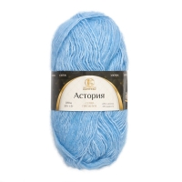Пряжа "Астория", меланж 5 404, хлопок 65%, шерсть 35%, 50 г.