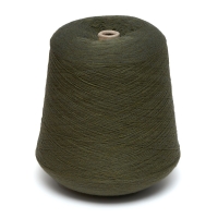 Пряжа в бобине DOTEKS, олива 4385, 50% шерсть, 50% акрил, Nm 32/2