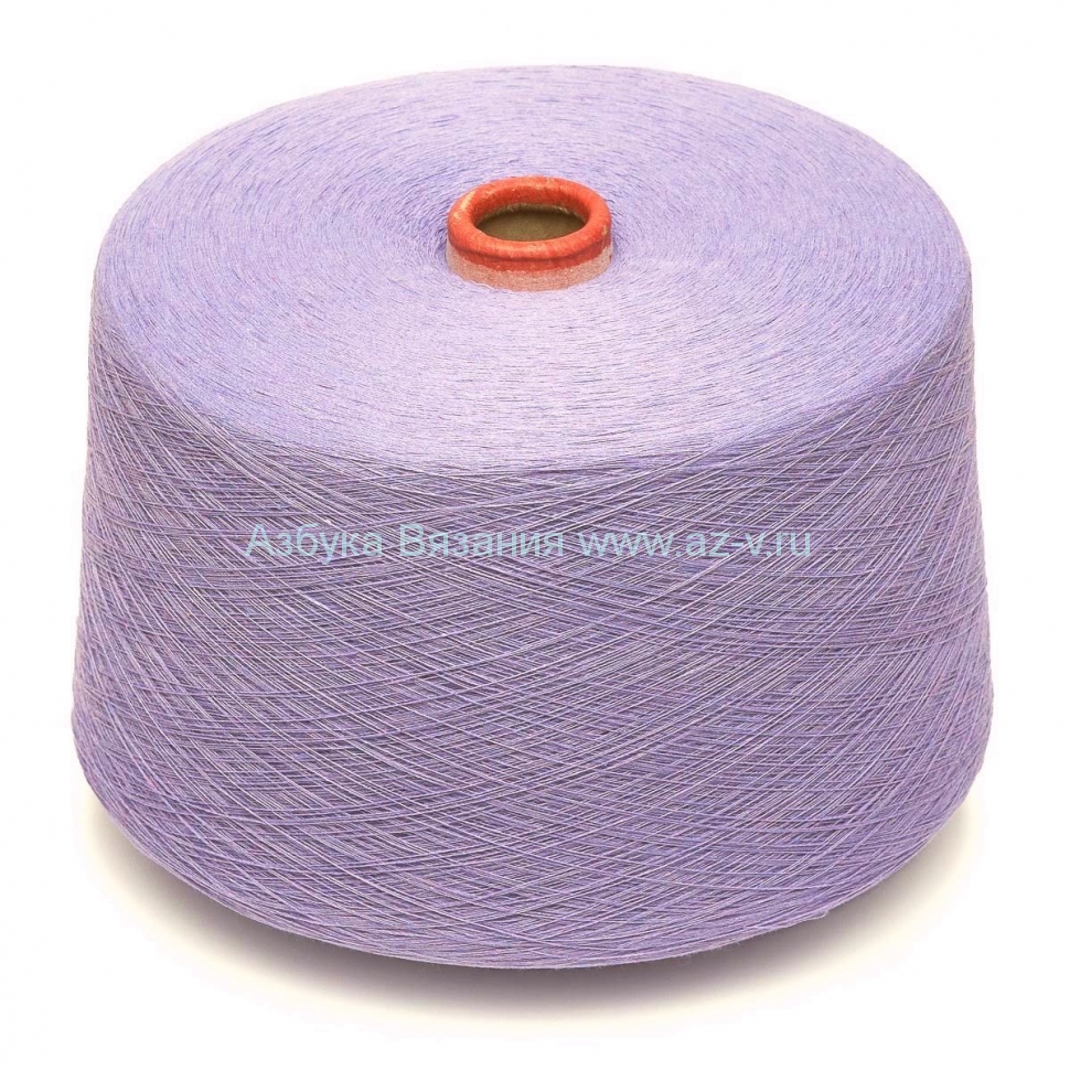 Пряжа в бобинах, Zafer tekstil, 350/2139 светло-сиреневый, 60% хлопок ...