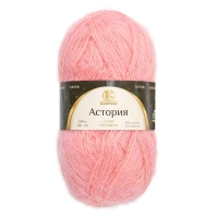 Пряжа "Астория", светлый персик 151, хлопок 65%, шерсть 35%, 50 г.