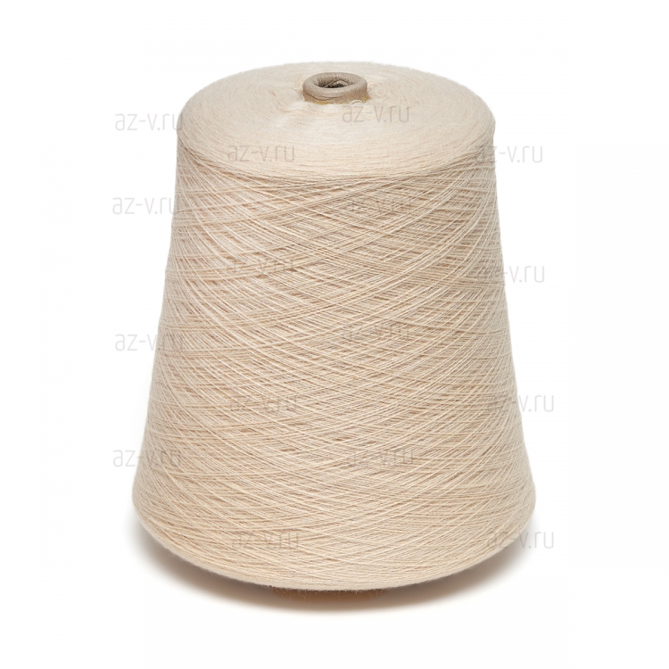 Пряжа в бобине DOTEKS, капучино 3152, 50% шерсть, 50% акрил, Nm 32/2