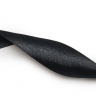 Лента атласная 12 мм., чёрная с наконечником