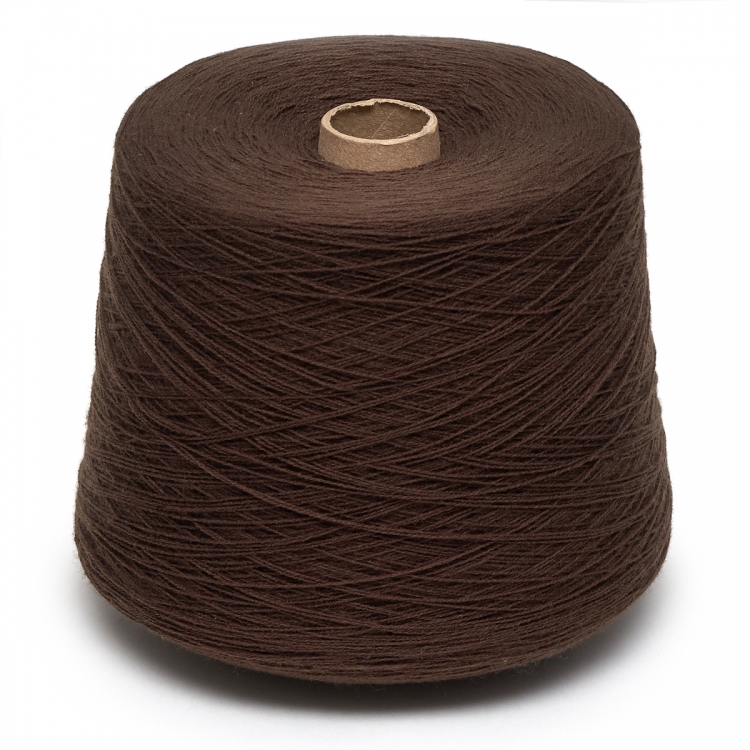 Пряжа в бобине DOTEKS, кофе 5923, 50% шерсть, 50% акрил, Nm 32/2