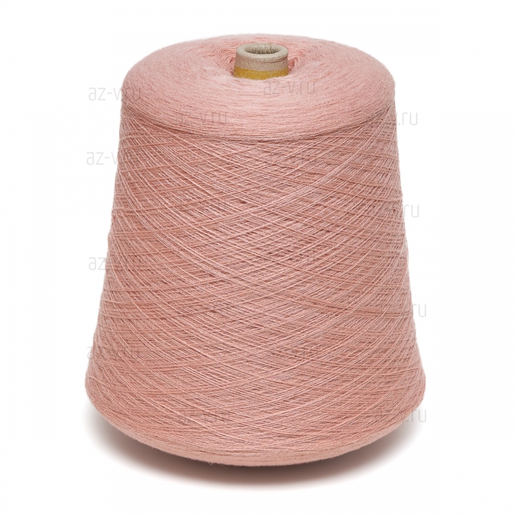 Пряжа в бобине DOTEKS, персик 3492, 50% шерсть, 50% акрил, Nm 32/2