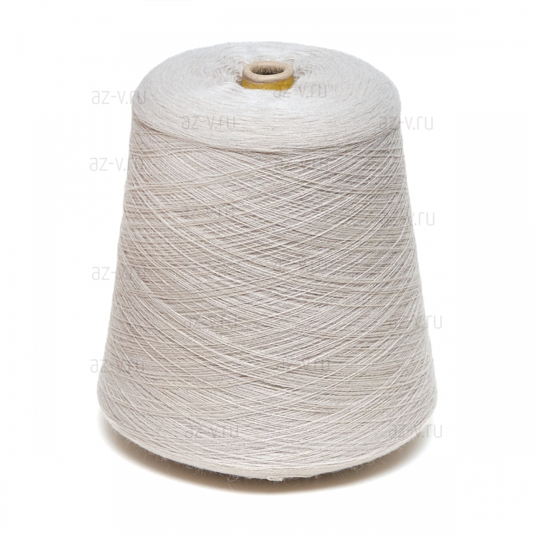 Пряжа в бобине DOTEKS, серо-бежевый 1683, 50% шерсть, 50% акрил, Nm 32/2