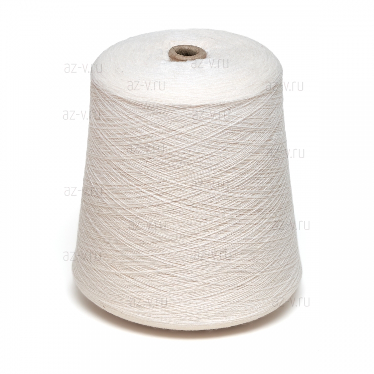 Пряжа в бобине DOTEKS, слоновая кость 5682, 50% шерсть, 50% акрил, Nm 32/2