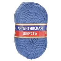 Пряжа "Аргентинская шерсть", джинса 022, шерсть 100%, 100 г.