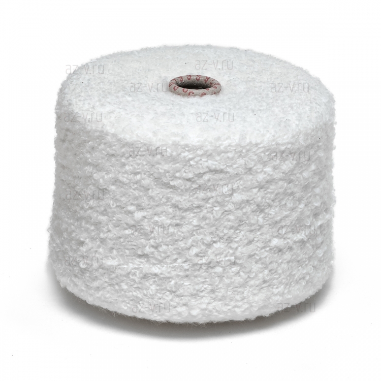 Пряжа в бобине SIRECI, бело-голубой 5211, 70% акрил, 15% шерсть, 15% ПА, Nm 3/1