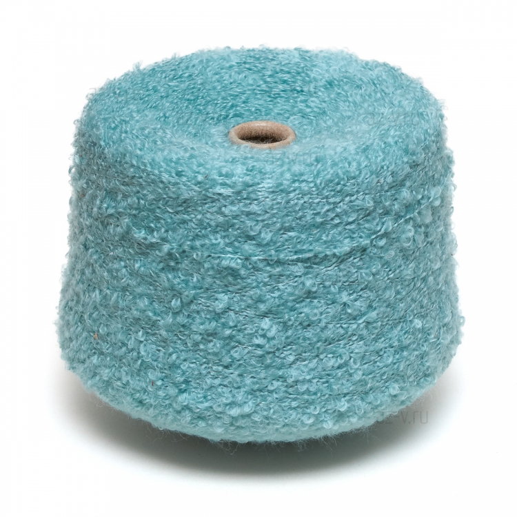 Пряжа в бобине SIRECI, бледно-бирюзовый 6239, 70% акрил, 15% шерсть, 15% ПА, Nm 3/1