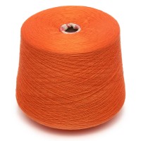 Пряжа в бобине Zafer tekstil, 1630 оранжевый, 50% хлопок / 50% акрил, Ne 20/2, Турция