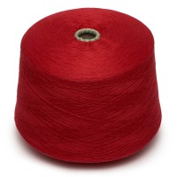 Пряжа в бобине Zafer tekstil, 1645 красный, 50% хлопок / 50% акрил, Ne 20/2, Турция