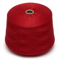 Пряжа в бобине Zafer tekstil, 12262 красный, 50% хлопок / 50% акрил, Ne 20/2, Турция