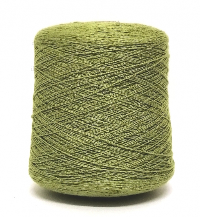 Пряжа в бобине, Valespecial, VERDE, 35% шерсть, 20% кашемир, 30% вискоза, 15% полиамид