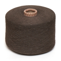 Пряжа в бобине Zafer tekstil, 1060/1 коричневый твид, 60% хлопок/ 40% акрил