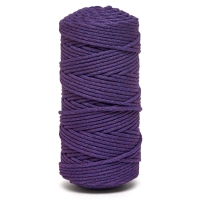 Шнур хлопковый 5 мм., 100 м., фиолетовый, AZ 5-134