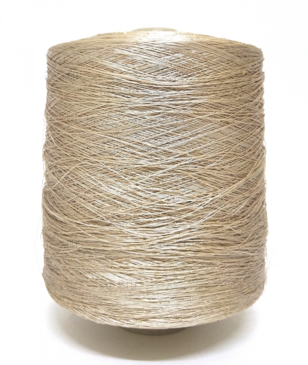 Пряжа в бобине, Biscotti, 147, 92% вискозный шёлк, 8% мини пайетки 1мм