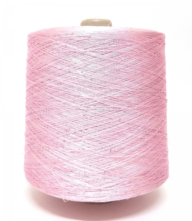 Пряжа в бобине, Biscotti, 046, 92% вискозный шёлк, 8% мини пайетки 1мм