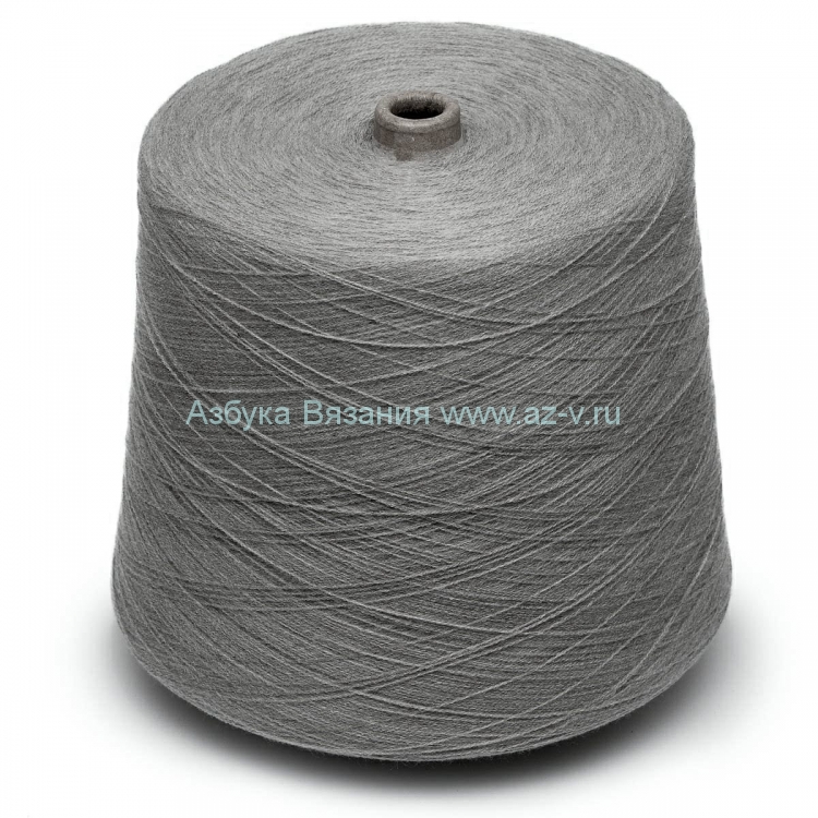 Пряжа в бобине Zafer tekstil, серый меланж T21812, 100% акрил, Nm 32/2
