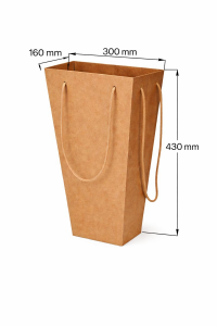 Коробка для цветов 160х300х430  мм. крафт