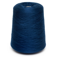 Пряжа в бобине Zafer tekstil, темно синий T22856, 50% вискоза, 50% акрил, Nm 32/2