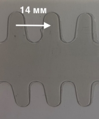 Плёнка ацетатная эглет-пакет, 14 мм, прозрачная, CO-HT03