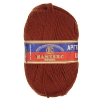 Пряжа "Аргентинская шерсть", терракот 051, шерсть 100%, 100 г.