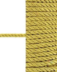 Шнур кручёный люрекс 4 мм., золото, AZ Dekor 317