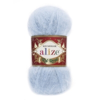 Пряжа Alize Kid Royal 50, светло-голубой 183, 62% кид мохер, 38% полиамид, 50 гр.