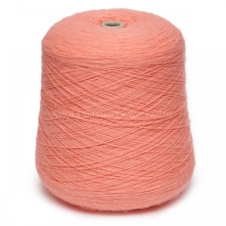 Пряжа в бобине Canan tekstil, PF-63 коралл, 15% шерсть, 85% акрил 