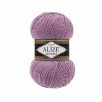 Пряжа Alize Lanagold, роза 028, 49% шерсть, 51% акрил, 100 гр.