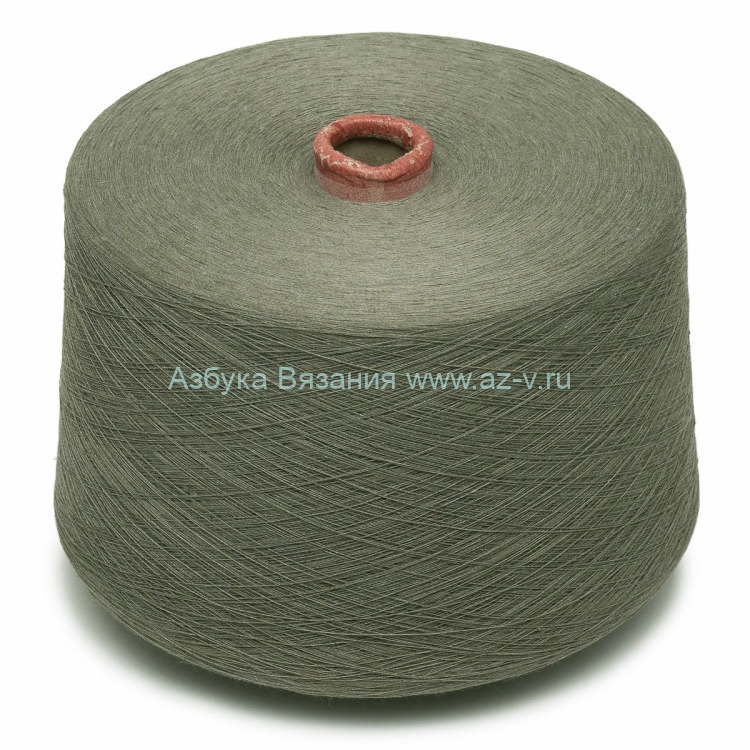 Пряжа в бобинах, Zafer tekstil, 705 светлый антрацит, 60% хлопок/ 40% ...