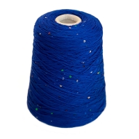 Пряжа в бобине, Paillettes Merino, 43350 василек, 100% меринос