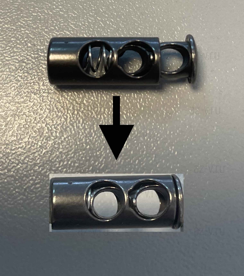 Металлический наконечник на шнур, эглет