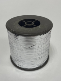 Плоская металлическая нить (метанит)  0,7 мм., серебро YH-142, тип M