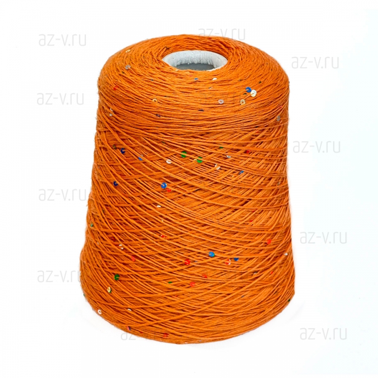 Пряжа в бобине, Paillettes Merino, 43368 арахис , 100% меринос 