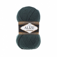 Пряжа Alize Lanagold, тёмно-зелёный 426, 49% шерсть, 51% акрил, 100 гр.