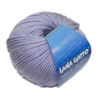 Пряжа Maxi Soft "Сирень" (10180) 100% меринос экстрафайн, 50г.    