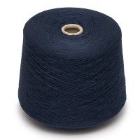 Пряжа в бобине Zafer tekstil, 1340 тёмно синий, 50% хлопок / 50% акрил, Ne 20/2, Турция