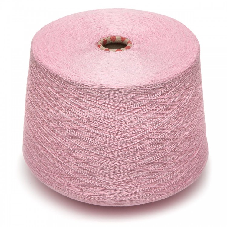 Пряжа в бобине Zafer tekstil, 1040 светло розовый, 50% Хлопок/50% Акрил , Ne 20/2, Турция
