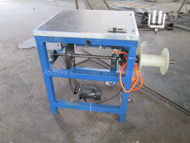 Моталка на цилиндр, нити толщины от 5 до 15 мм. (джут, полипропилен, витая веревка) 