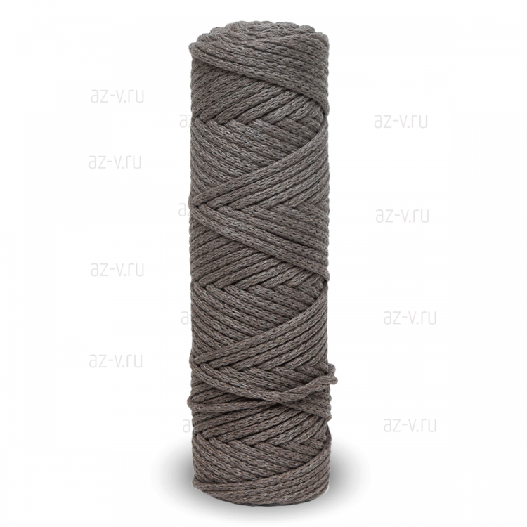 Шнур хлопковый 3 мм.,  50 м., корица, AZ 3-104 